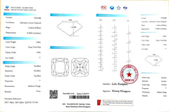 3.06ct Cushion Cut Lab Diamond - Fancy Vivid Pink VVS1 | Doveggs Certified