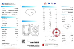 3.07ct Radiant Cut Lab Diamond - G Color VS1 | Doveggs Certified