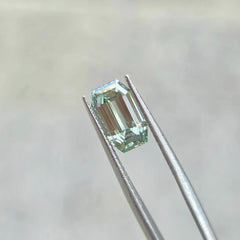 2.85ct Old Emerald Cut Lab Diamond – Fancy Vivid Green Color VVS1 | Doveggs Certified