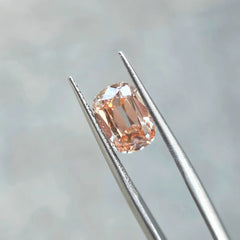 2.63ct Cushion Old Mine Cut Lab Diamond - Fancy Vivid Orange Pink Color VS1 | Doveggs Certified