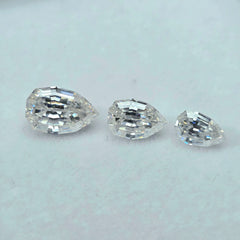 Doveggs 1ct-5ct New Pear Step Cut Tryout loose moissanite stone