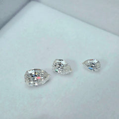 Doveggs 1ct-5ct New Pear Step Cut Tryout loose moissanite stone