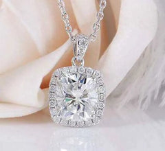 Halo lab diamond pendant necklace semi-mount only(Exclusively to DovEggs Stones)