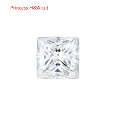 Doveggs 0.8ct-5ct princess lab created moissanite loose stone