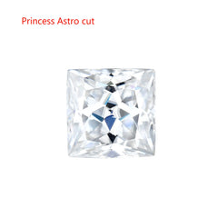 Doveggs 0.8ct-5ct princess lab created moissanite loose stone