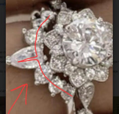 Wedding band for 28570 ering
