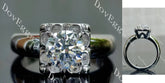 Solitaire engagement ring only semi-mount only(Exclusively to DovEggs Stones)