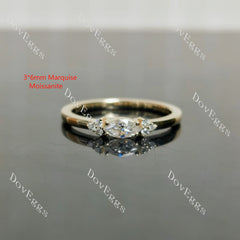Self-Love oval/marquise moissanite/lab grown diamond engagement ring| DovEggs
