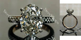 Vintage hidden halo engagement ring semi-mount only(Exclusively to DovEggs Stones)