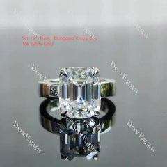 Solitaire lab diamond engagement ring semi-mount only(Exclusively to DovEggs Stones)