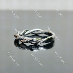 Curved plain wedding band-2.3mm band width| DovEggs