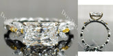 Socorro-Radiant pave full eternity lab diamond engagement ring semi-mount only(Exclusively to DovEggs Stones)