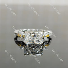 Socorro-Radiant pave full eternity lab diamond engagement ring semi-mount only(Exclusively to DovEggs Stones)