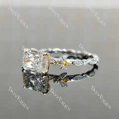 Socorro-Radiant pave full eternity lab diamond engagement ring semi-mount only(Exclusively to DovEggs Stones)