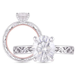 Doveggs pave engagement ring only semi-mount only(Exclusively to DovEggs Stones)