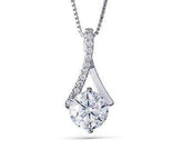 Pave lab diamond pendant necklace semi-mount only(Exclusively to DovEggs Stones)