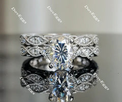 Doveggs pave engagement ring only semi-mount only(Exclusively to DovEggs Stones)
