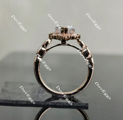 Halo engagement ring only semi-mount only(Exclusively to DovEggs Stones)