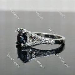 (size 5.25/7.25/9.5) Doveggs sterling silver moissanite engagement ring