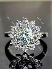 La Reina Halo engagement ring semi-mount only(Exclusively to DovEggs Stones)