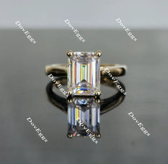Doveggs solitaire moissanite engagement ring
