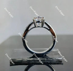 Doveggs half eternity pave engagement ring only semi-mount only(Exclusively to DovEggs Stones)
