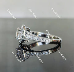 Doveggs half eternity engagement ring only semi-mount only(Exclusively to DovEggs Stones)