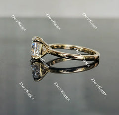 Bailey Jackson-Oval solitaire moissanite engagement ring| Doveggs