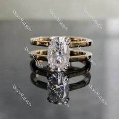 Hidden halo engagement ring only semi-mount only(Exclusively to DovEggs Stones)