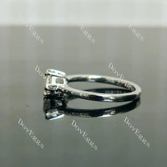 Doveggs solitaire engagement ring semi-mount only(Exclusively to DovEggs Stones)