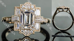 Doveggs pave engagement ring only semi-mount only(Exclusively to DovEggs Stones)