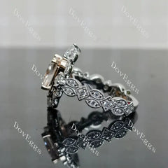 Doveggs floral engagement ring semi-mount only(Exclusively to DovEggs Stones)