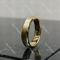 Plain atin finish effect wedding band-5mm band width| DovEggs