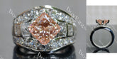 Princess channel vintage colored gem engagement ring| DovEggs