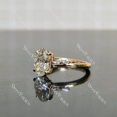 Side stones vintage engagement ring only semi-mount only(Exclusively to DovEggs Stones)
