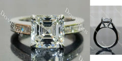 Channel pave engagement ring only semi-mount only(Exclusively to DovEggs Stones)
