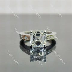Channel pave engagement ring only semi-mount only(Exclusively to DovEggs Stones)