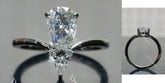 Doveggs art deco engagement ring only semi-mount only(Exclusively to DovEggs Stones)