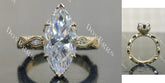 Doveggs vintage art deco engagement ring only semi-mount only(Exclusively to DovEggs Stones)