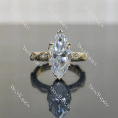Doveggs vintage art deco engagement ring only semi-mount only(Exclusively to DovEggs Stones)