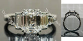 Pave side stones engagement ring only semi-mount only(Exclusively to DovEggs Stones)