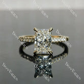 Pave fabulous lab diamond engagement ring set semi-mount only(Exclusively to DovEggs Stones)