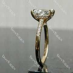 Pave fabulous lab diamond engagement ring set semi-mount only(Exclusively to DovEggs Stones)