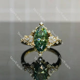 Vintage pave art deco engagement ring semi-mount only(Exclusively to DovEggs Stones)