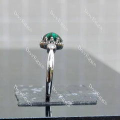 Vintage art deco engagement ring only semi-mount only(Exclusively to DovEggs Stones)