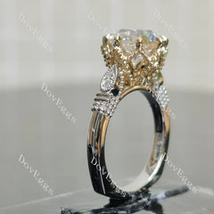 Vintage art deco engagement ring only semi-mount only(Exclusively to DovEggs Stones)