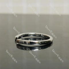 Stacking open plain wedding band-2.0mm band width| DovEggs