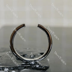 Stacking open plain wedding band-2.0mm band width| DovEggs