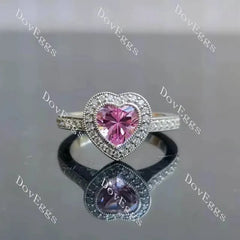 Halo vintage pave lab diamond engagement ring only semi-mount only(Exclusively to DovEggs Stones)