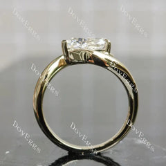 Solitaire ethical lab diamond engagement ring only semi-mount only(Exclusively to DovEggs Stones)
